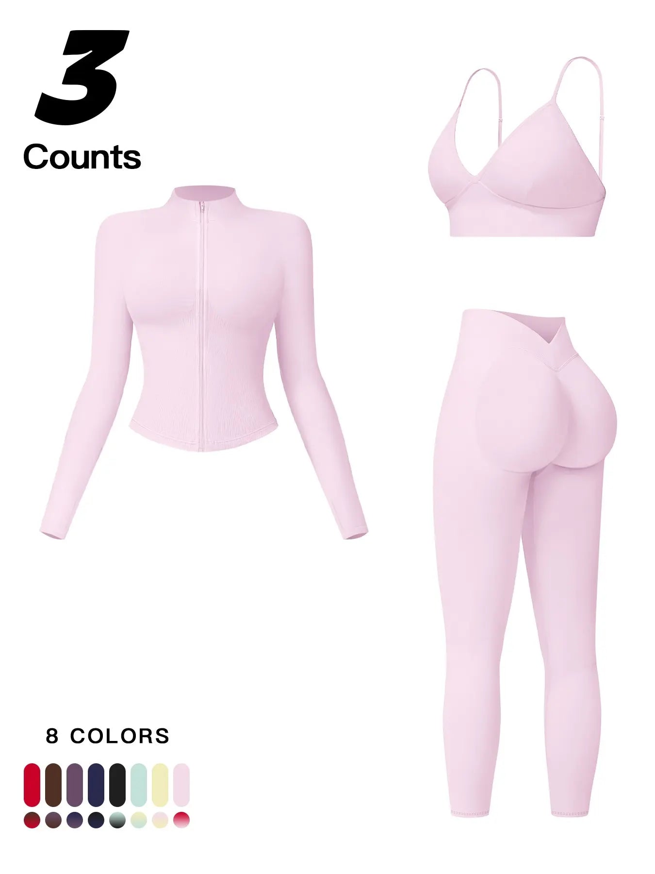 Women'S Outdoor Running Quick-Dry Jacket and High-Waist Leggings Set, Long Sleeve Yoga Tops for Fitness and Casual Wear, Workout Sets #EEAECA